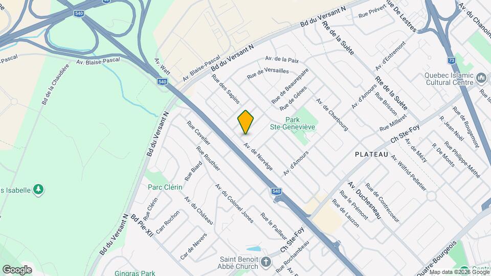 635 De Norvège Av Map and Location Details