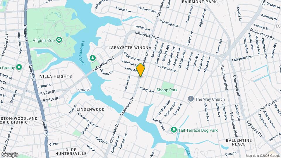 2828 Tidewater Dr Map and Location Details