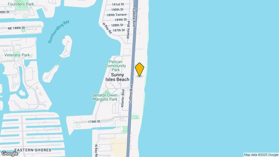 17975 Collins Ave, Unit N601 Map and Location Details