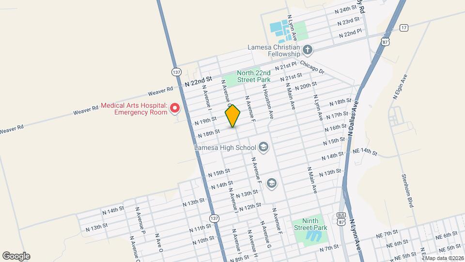 803 N 18th St Map and Location Details