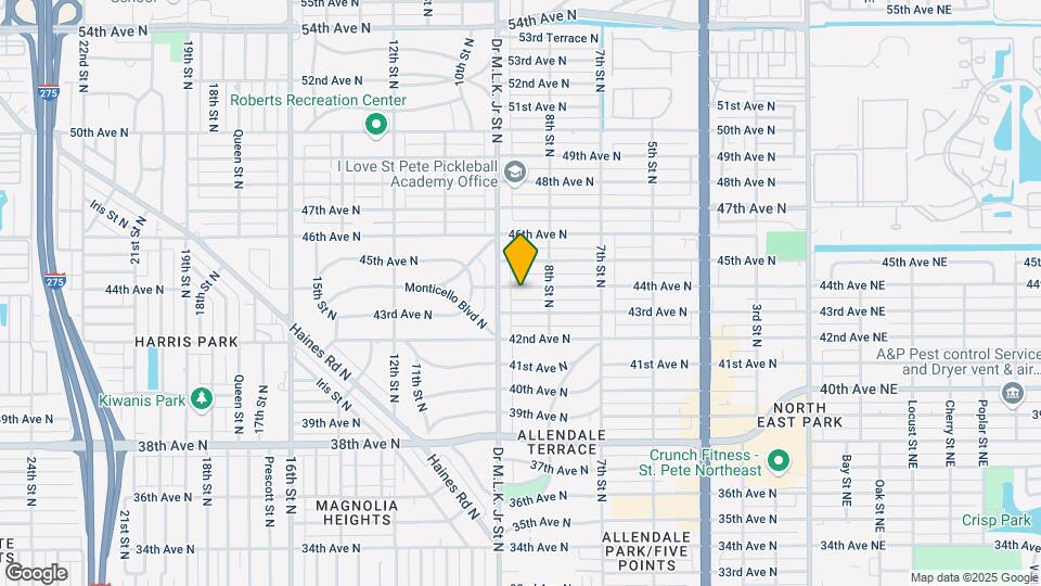 860 44th Ave N Map and Location Details