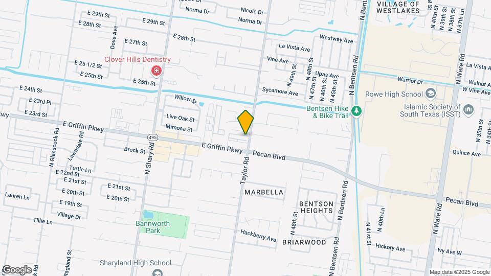 2815 Mimosa St Map and Location Details