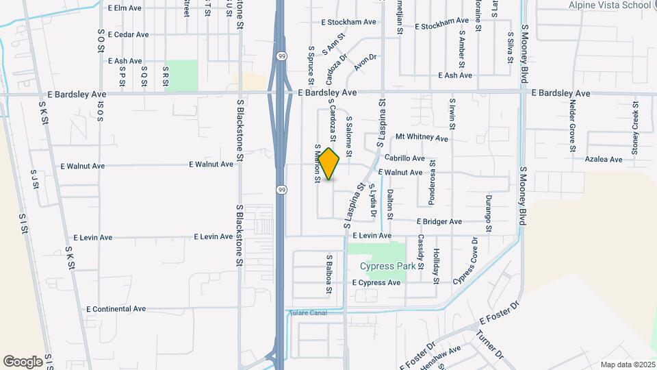 1573 S Cardoza St Map and Location Details