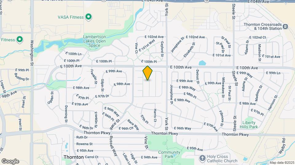 9909 Vine St Map and Location Details