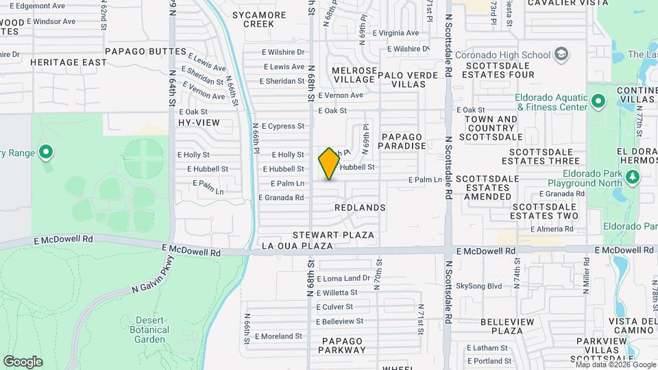 6821 E Palm Ln Map and Location Details