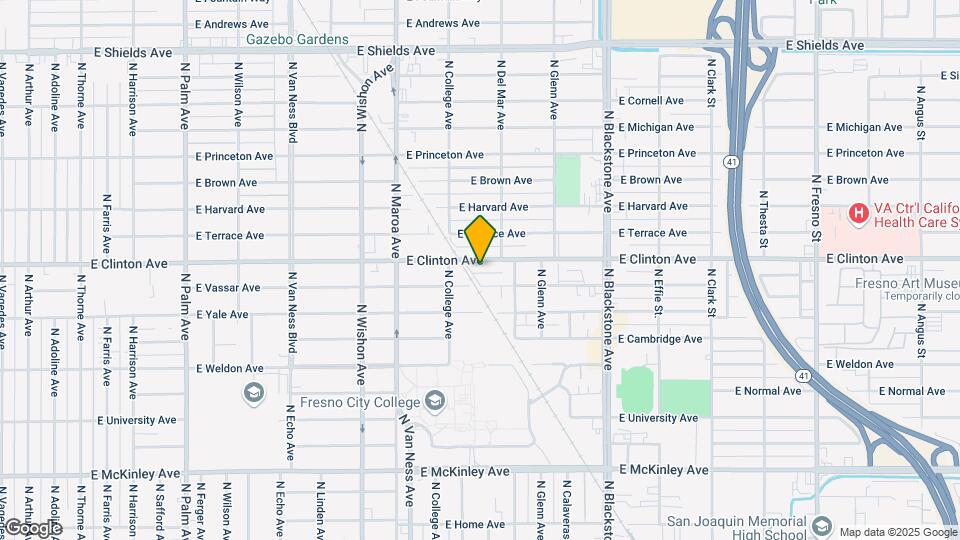 1202 E Clinton Ave Map and Location Details