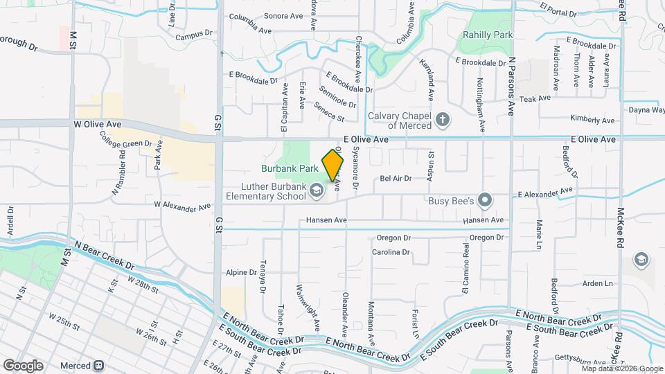 3021 Oleander Ave Map and Location Details