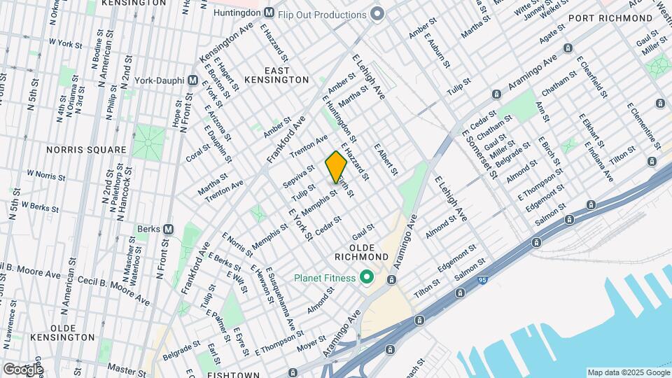 2329 E Cumberland St, Unit 1st Floor Cumberland Stre Map and Location Details