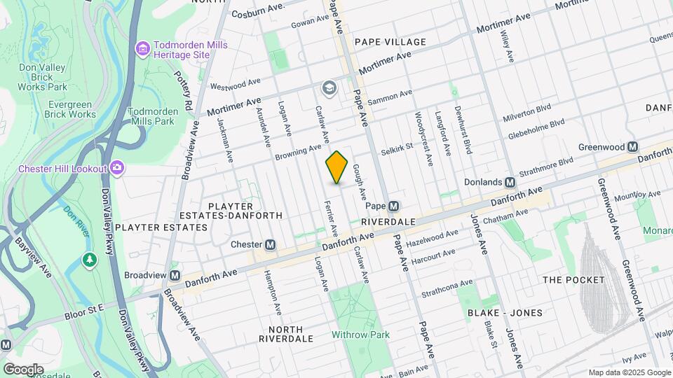 856 Carlaw Ave Map and Location Details