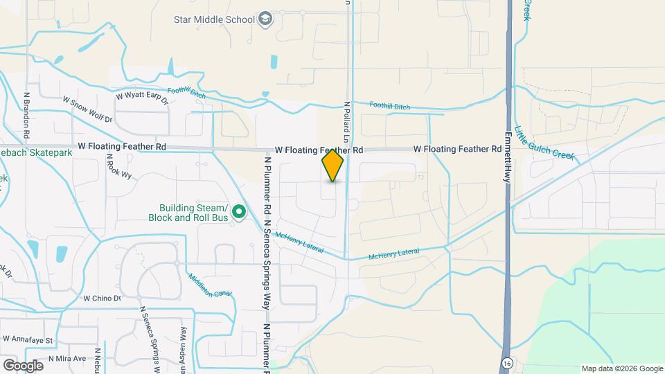 1453 N Alderleaf Rd Map and Location Details