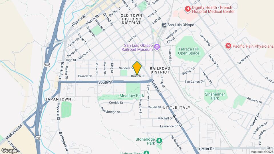 627 Branch St, Unit A Map and Location Details