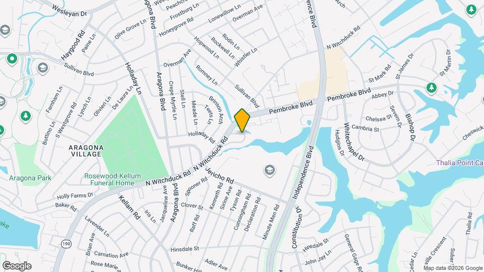 4640 Merrimac Ln Map and Location Details