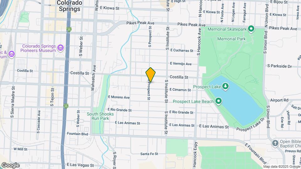 421 S Prospect St Map and Location Details