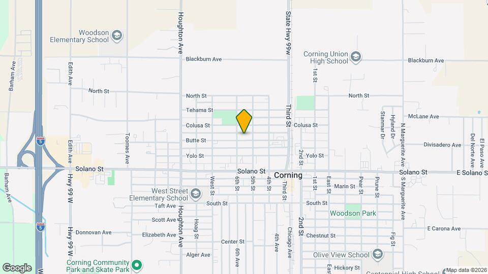 1314 Butte St Map and Location Details