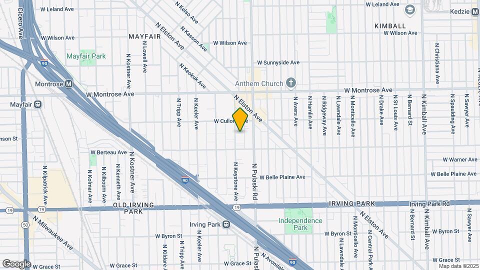 4225 N Keystone Ave Map and Location Details