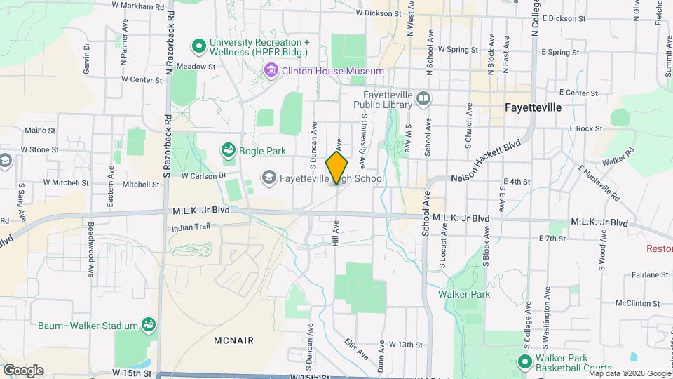 401 S Hill Ave Map and Location Details