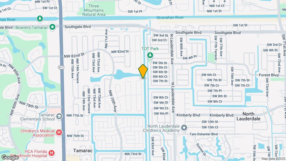 6605 NW 80th Ct Map and Location Details