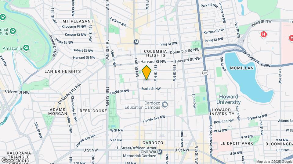 1330 Fairmont St NW Map and Location Details