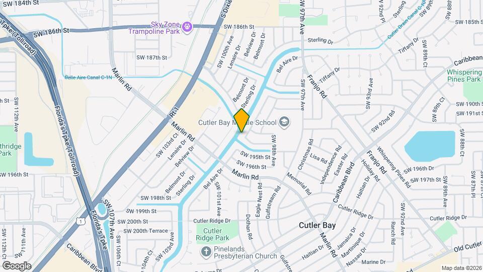 19340 Bel Aire Dr Map and Location Details