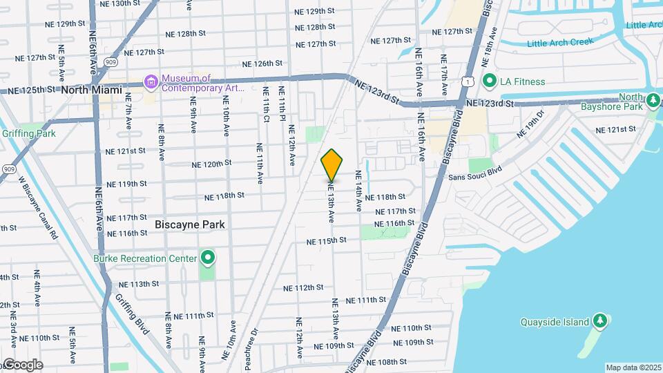 11801 NE 13th Ave Map and Location Details