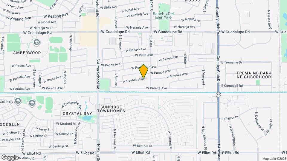 839 W Posada Ave Map and Location Details