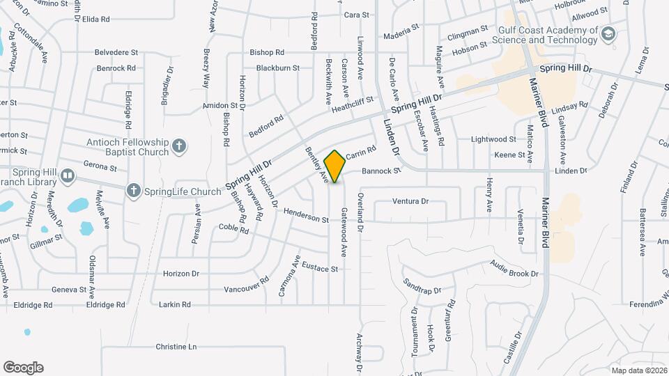 1332 Bentley Ave Map and Location Details