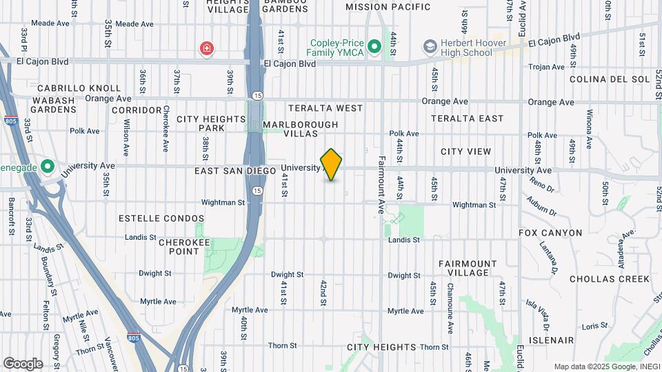 3843 42nd St Map and Location Details