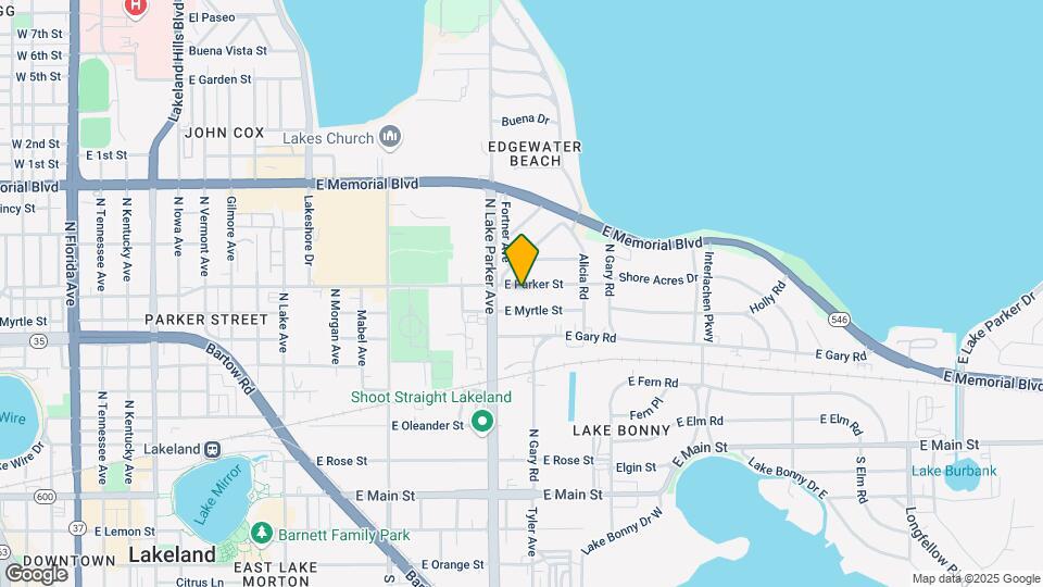 1223 E Parker St Map and Location Details