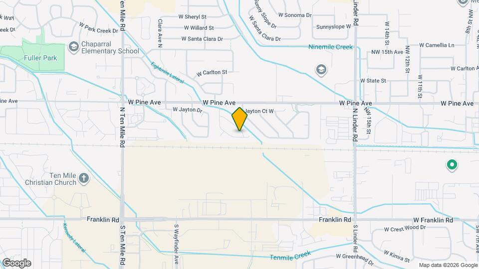 599 N Brownfield Way Map and Location Details