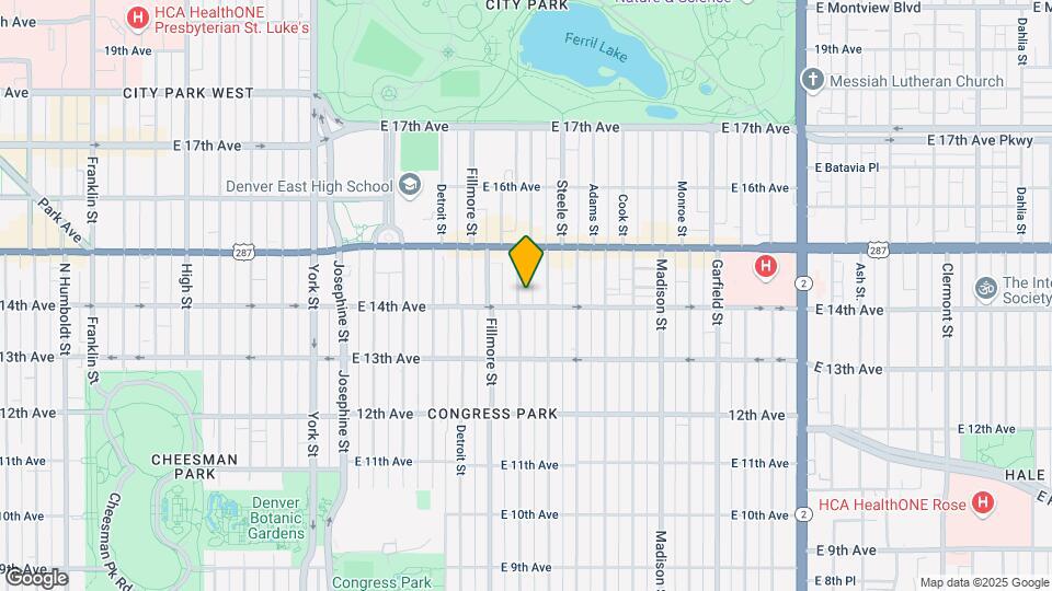 1414 Milwaukee St Map and Location Details