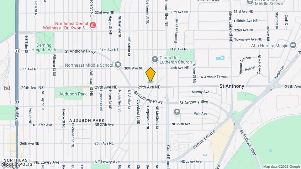 2907 Benjamin St NE Map and Location Details