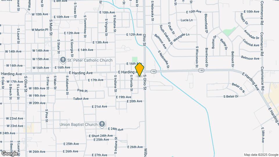 1507 E 17th Ave Map and Location Details