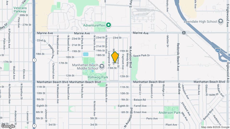 1512 Manzanita Ln Map and Location Details