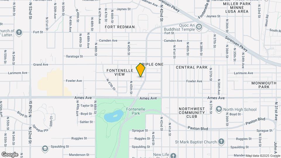 4312 Fowler Ave Map and Location Details