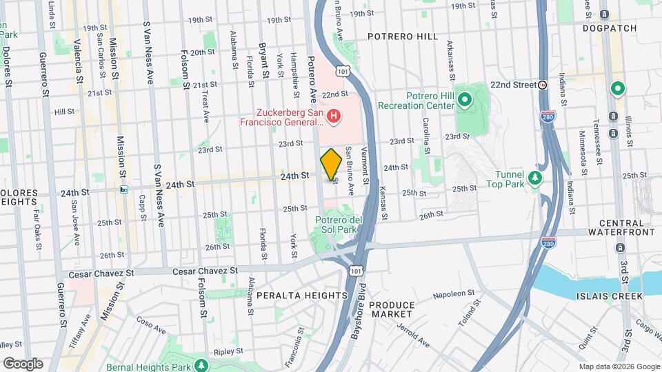 1354 Utah St Map and Location Details