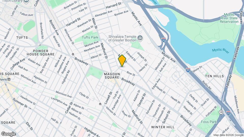 64 Bow St, Unit 1 Map and Location Details