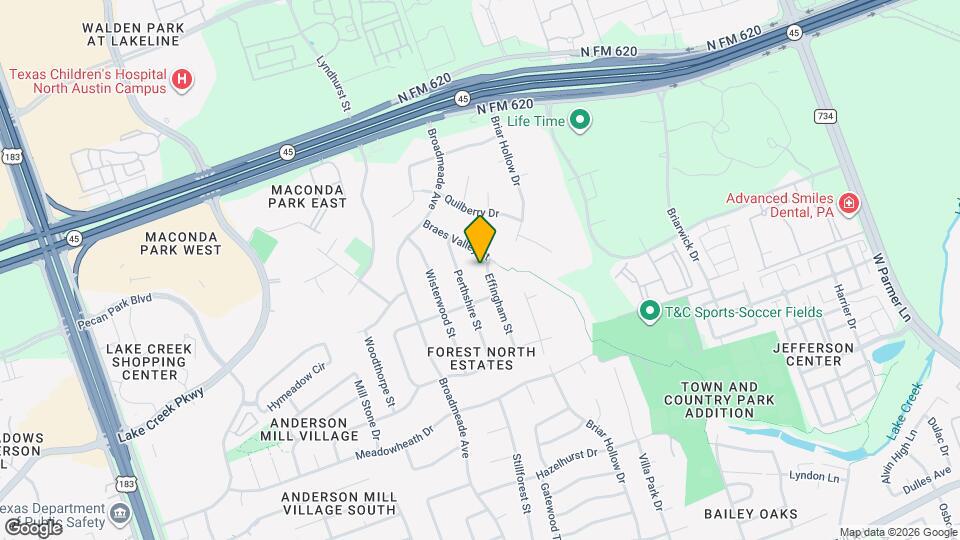 13406 Effingham St Map and Location Details