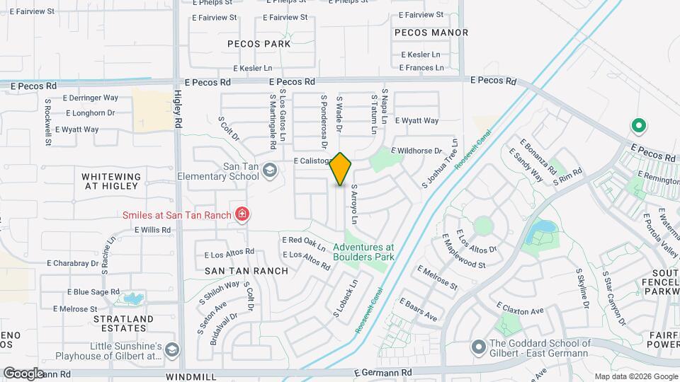 3506 S Cupertino Dr Map and Location Details