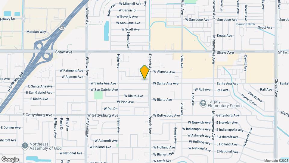 431 W Santa Ana Ave Map and Location Details