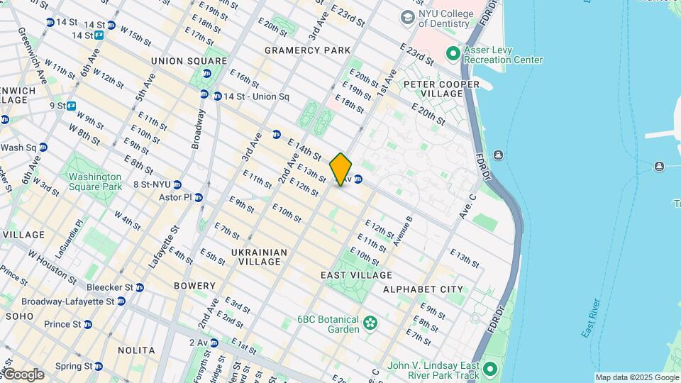 410 E 13th St Mapa y Detalles de la Ubicación