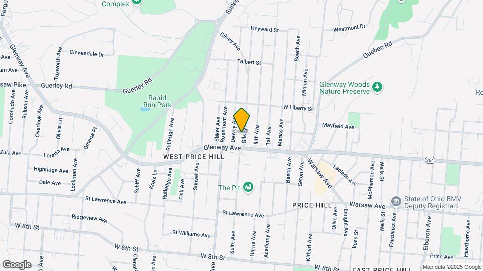 1221 Gilsey Ave Mapa y Detalles de la Ubicación