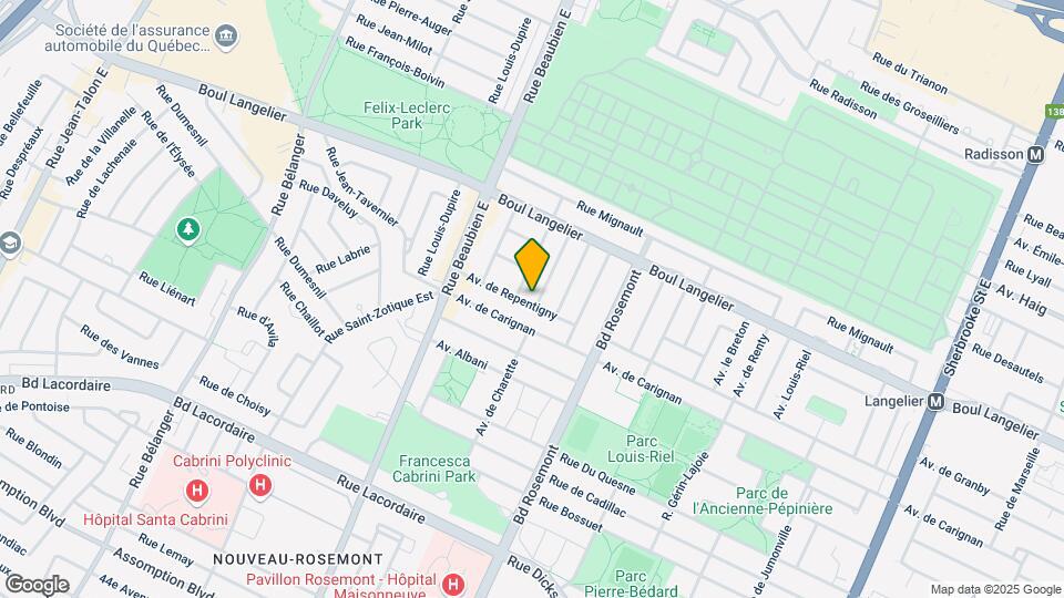 6325-6329 De Repentigny Av Map and Location Details
