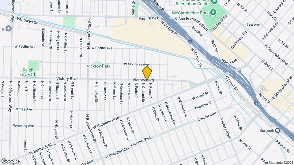 1710 W Victory Blvd Map and Location Details