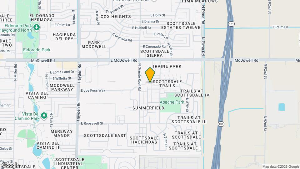 1321 N 84th Pl Map and Location Details