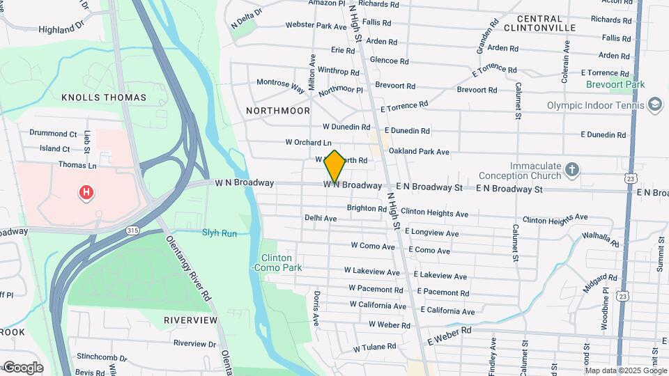 115 W North Broadway St Map and Location Details