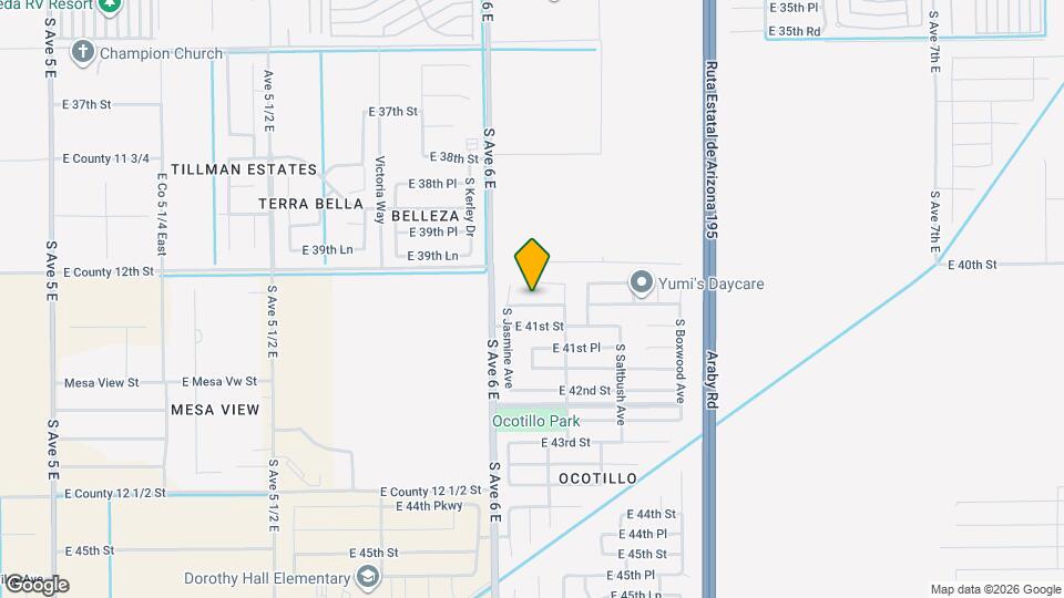 6088 E 40th Ln Mapa y Detalles de la Ubicación