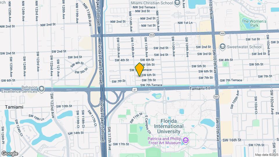 11361 SW 7th St Map and Location Details