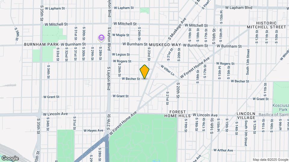 2343-2345-2345 W Becher St Map and Location Details