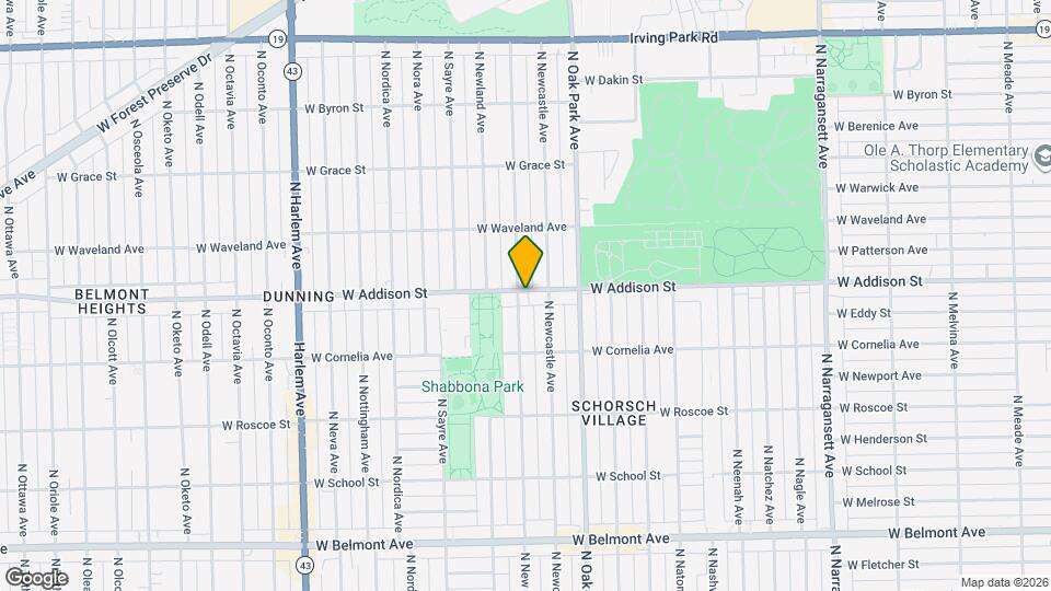 6855 W Addison St Map and Location Details