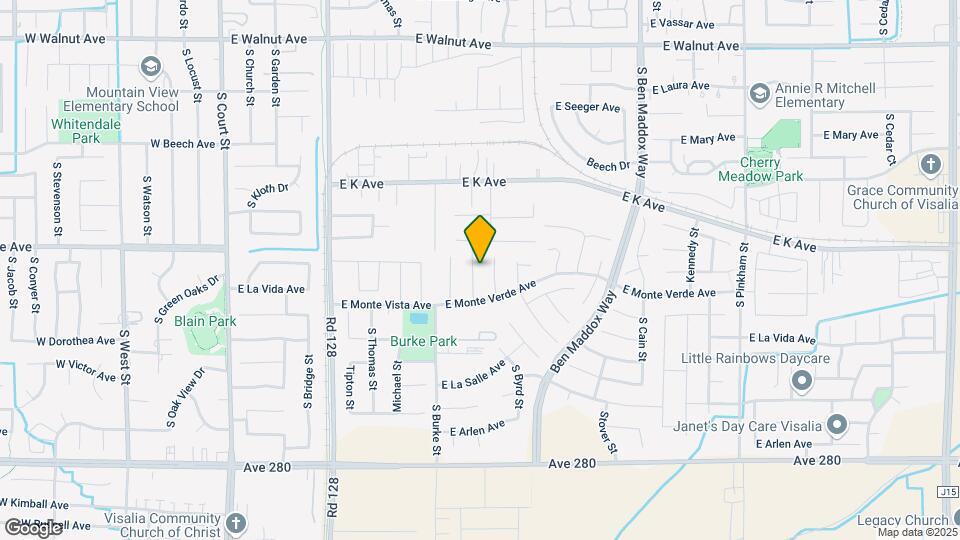 2858 S Edison St Map and Location Details